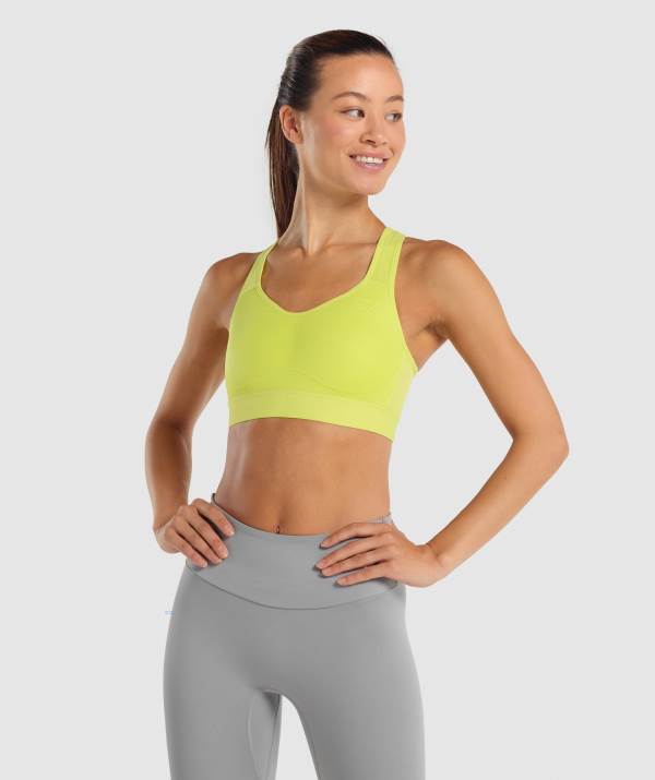 Damske Športové Podprsenky Gymshark Lightweight High Support Žlté | US8153962